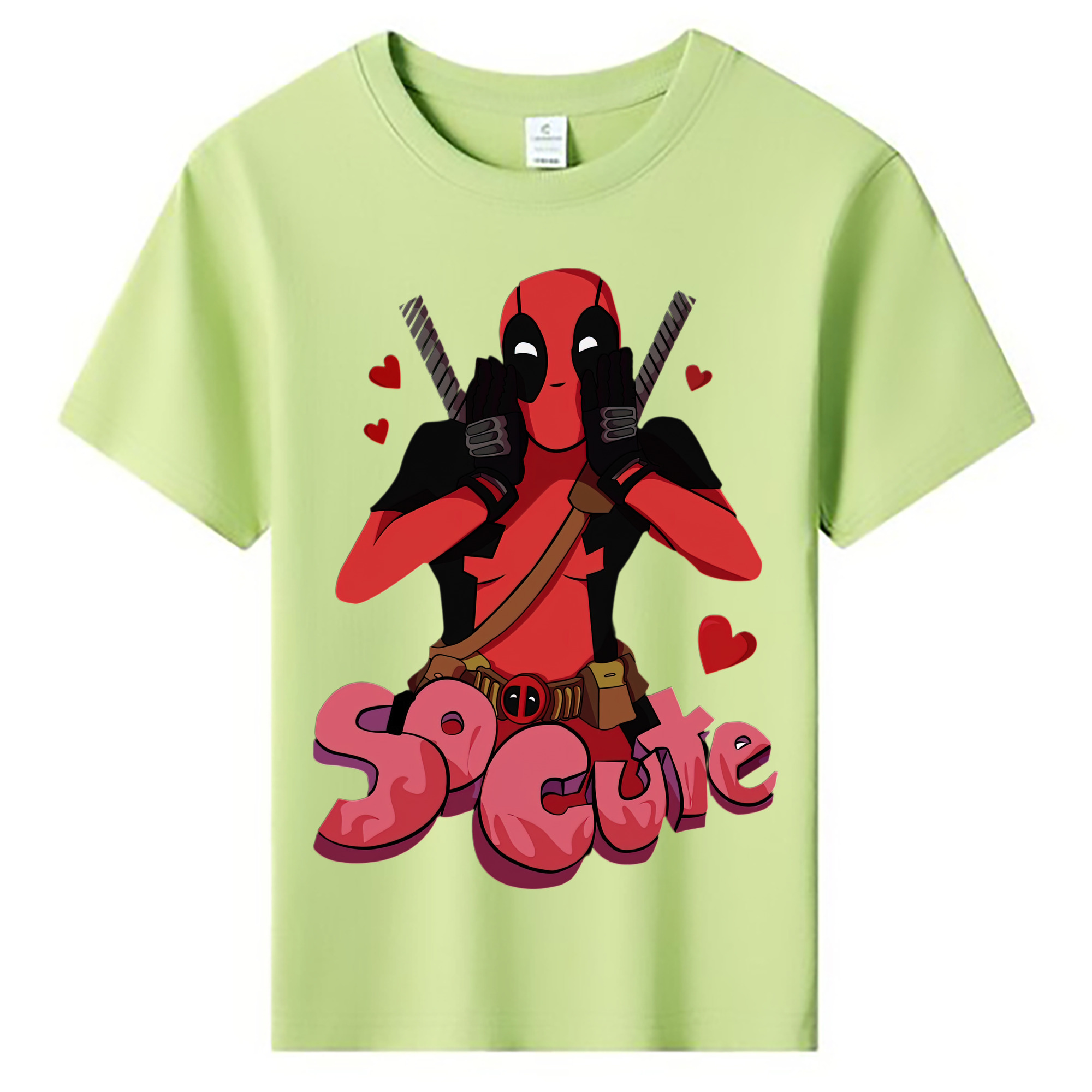 （画像用） Deadpool デッドプール 綿100％キッズTシャツ（フロントプリント）